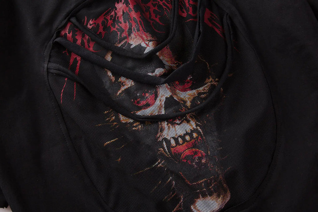 Men's Casual Ripped Short Sleeve Hip Hop T-Shirt