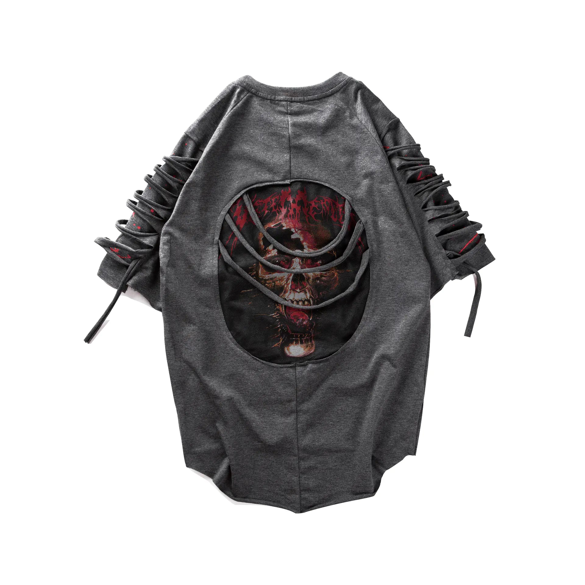 Men's Casual Ripped Short Sleeve Hip Hop T-Shirt