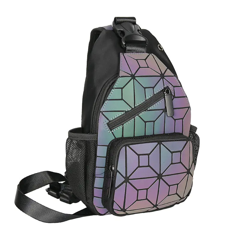 Mochila elegante para estudiantes diseño mosaico