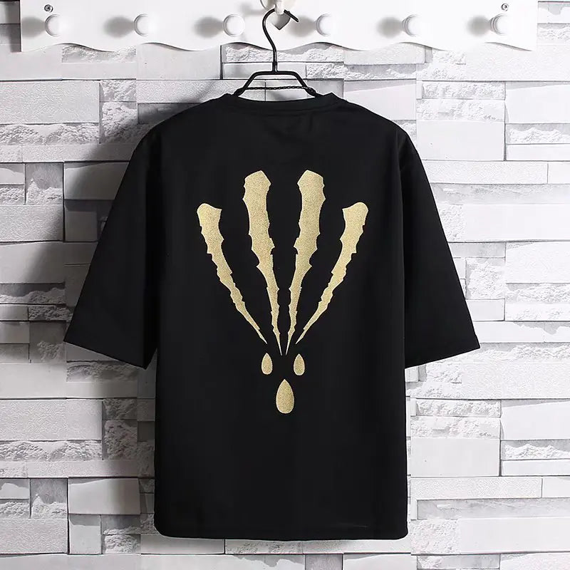 Camiseta Casual de Hip Hop para Hombres - Estilo Veraniego de Manga Corta