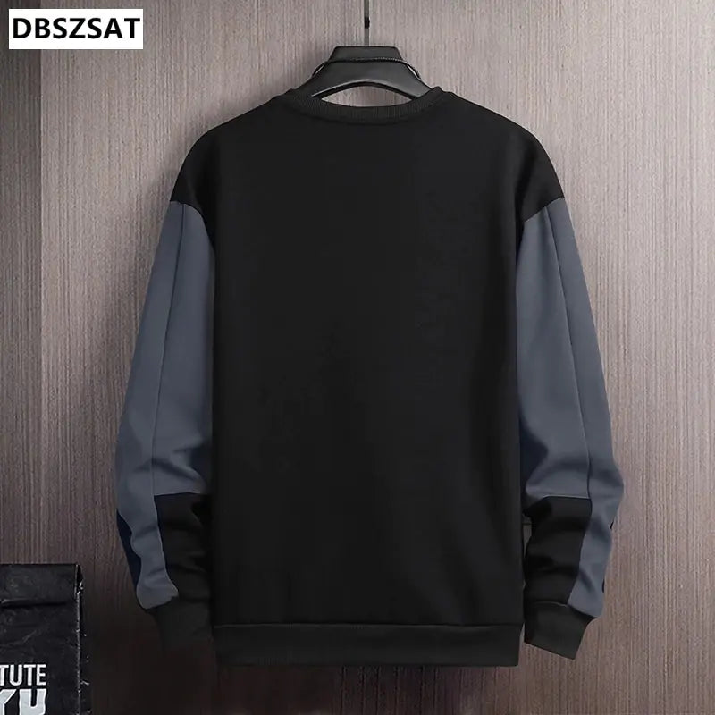 Sweater Colorblock de Hombre Hip-Hop de Temporada